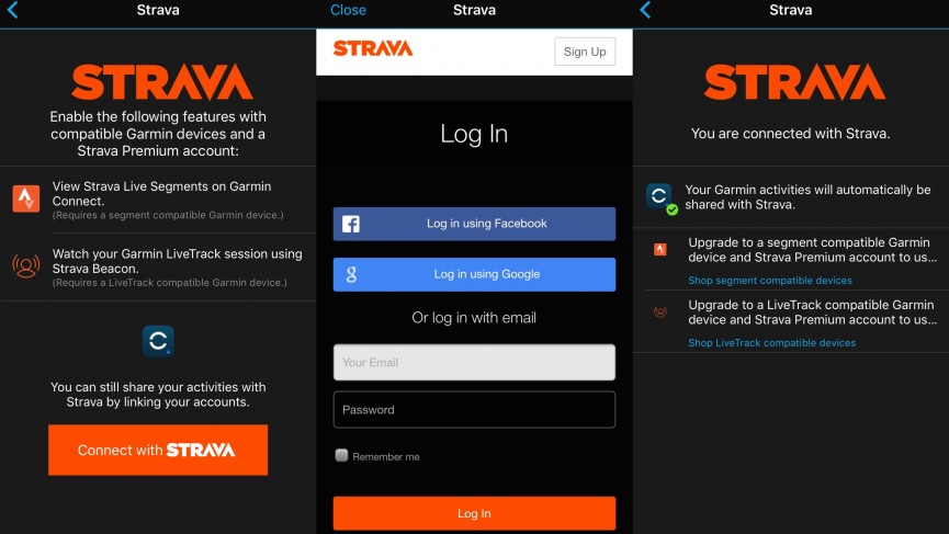 Strava to Garmin