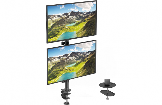 WALI Dual Monitor Desk Mount Stand