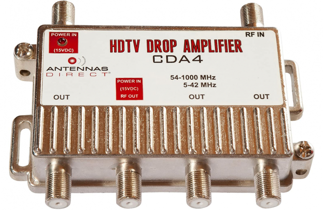 Antennas Direct 4-Port TV Distribution Amplifier