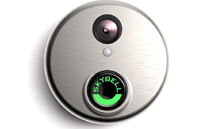 Alarm.com Wi-Fi Doorbell Camera SkyBell HD Edition Silver