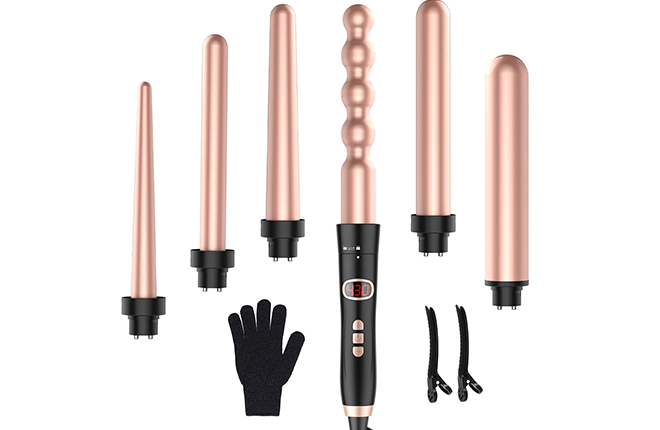 Curling Iron 6 in 1 Curling Wand Set