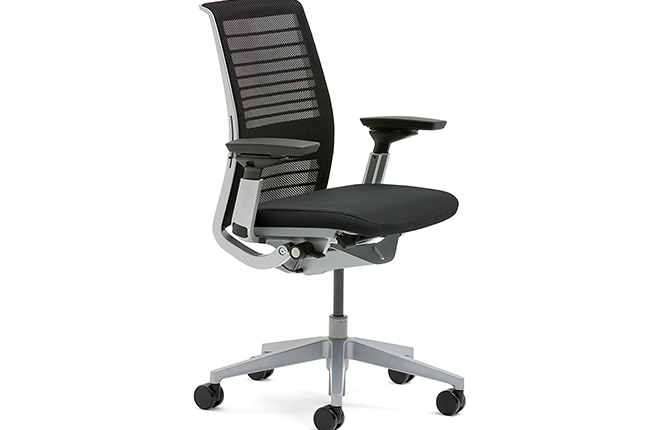 Steelcase 3D Knit Think Chair, Licorice