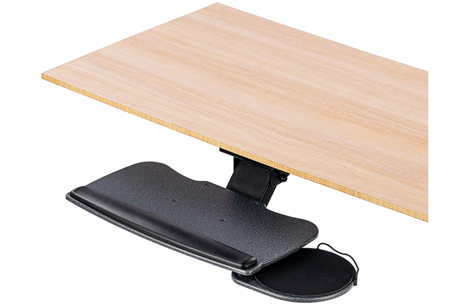 FERSGO One Knob Adjust Under Desk Keyboard Tray