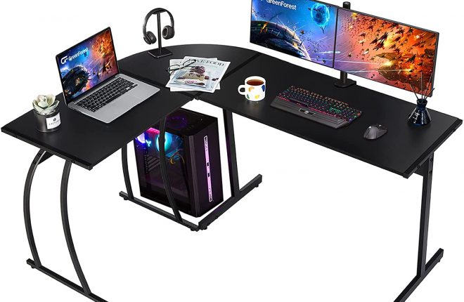 GreenForest Corner Gaming Desk