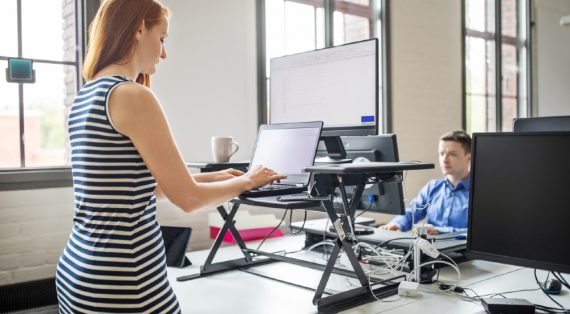 top standing desk converter