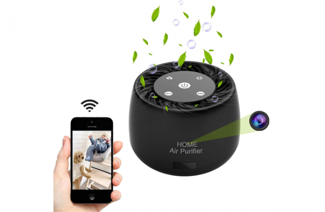 Quniao Wireless Hidden Spy Camera Air Purifier