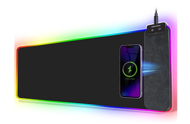 FutureCharger RGB Gaming Mouse Pad with Wireless Charger