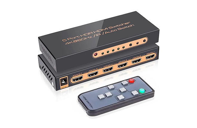 ROOFULL 5-Port 4K HDMI Switch