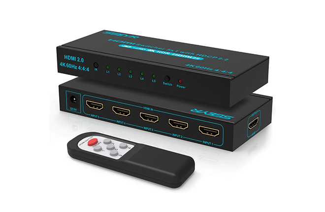 SGEYR 4K@60Hz 5x1 HDMI Switch