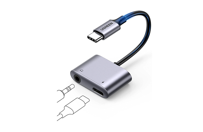 Ugreen 2-in-1 USB-C to 3.5mm Adapter With Charging Port