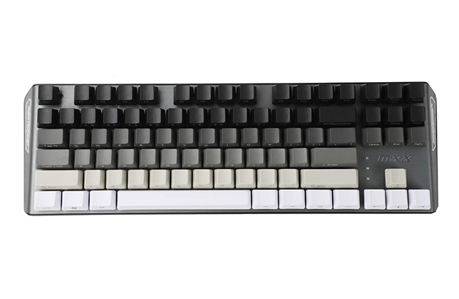 YMDK White Gray Black Keycaps