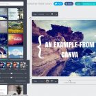 Canva home page