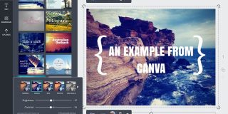 Canva home page