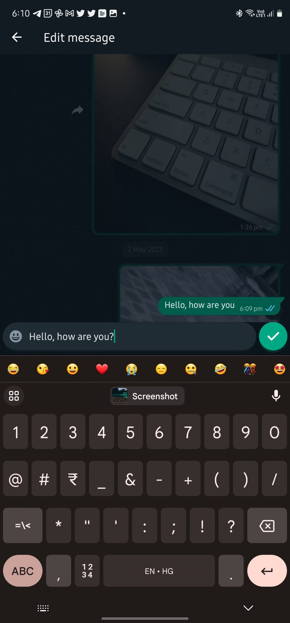edit sent message in whatsapp iphone