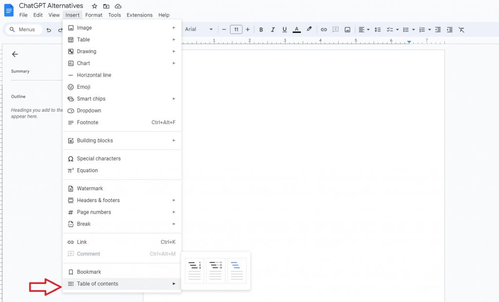 How to Insert Table of Contents in Google Docs Tech Junkie
