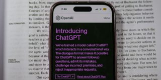 ChatGPT opened in browser of an iPhone