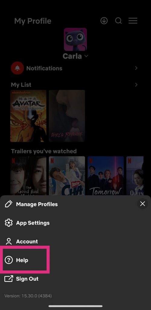 Netflix help center