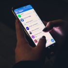 Telegram running on phone
