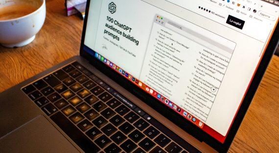 ChatGPT on a laptop
