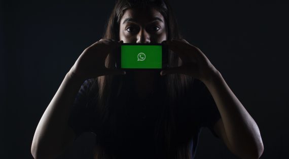 WhatsApp icon on phone