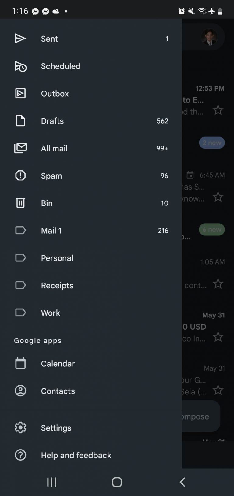 how to change name of gmail account on mobile
