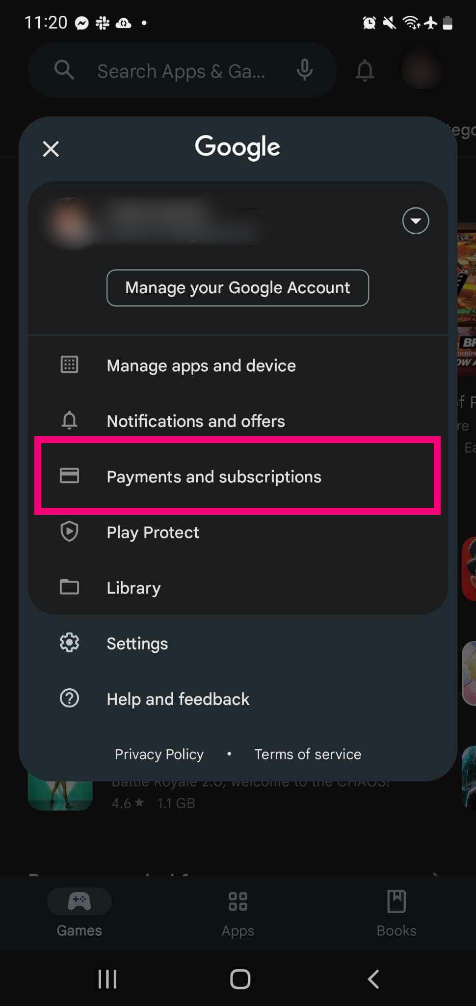 Payments and subscriptions on Google PlayStore