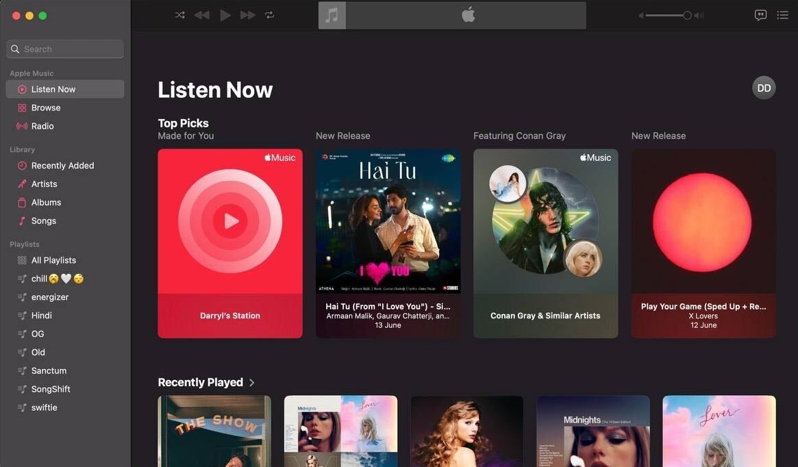 Apple Music UI