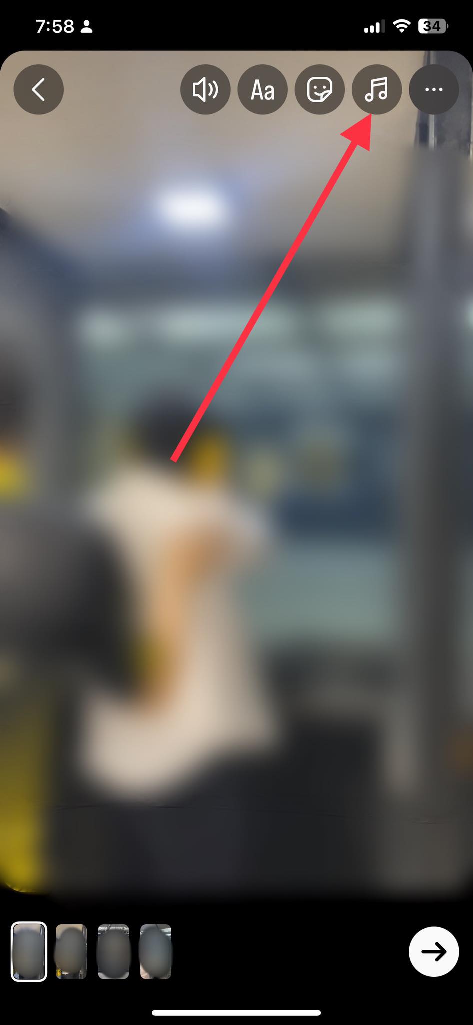 Adding music to videos in Instagram