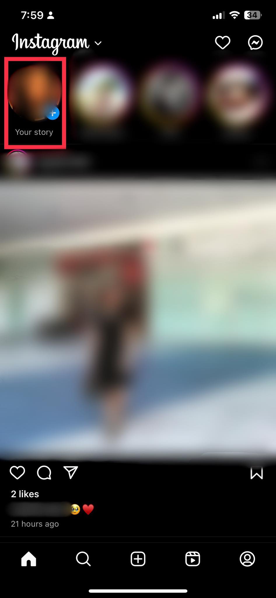 Instagram Story location