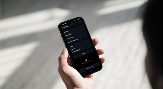 Person looking at the Delete My Account on Tinder app on his phone