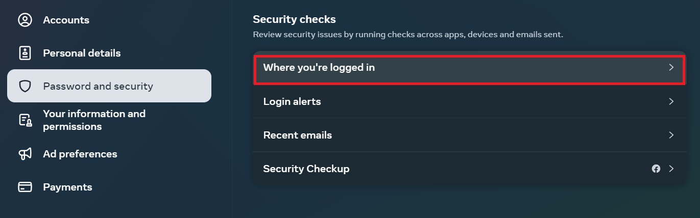 Facebook Accounts Center