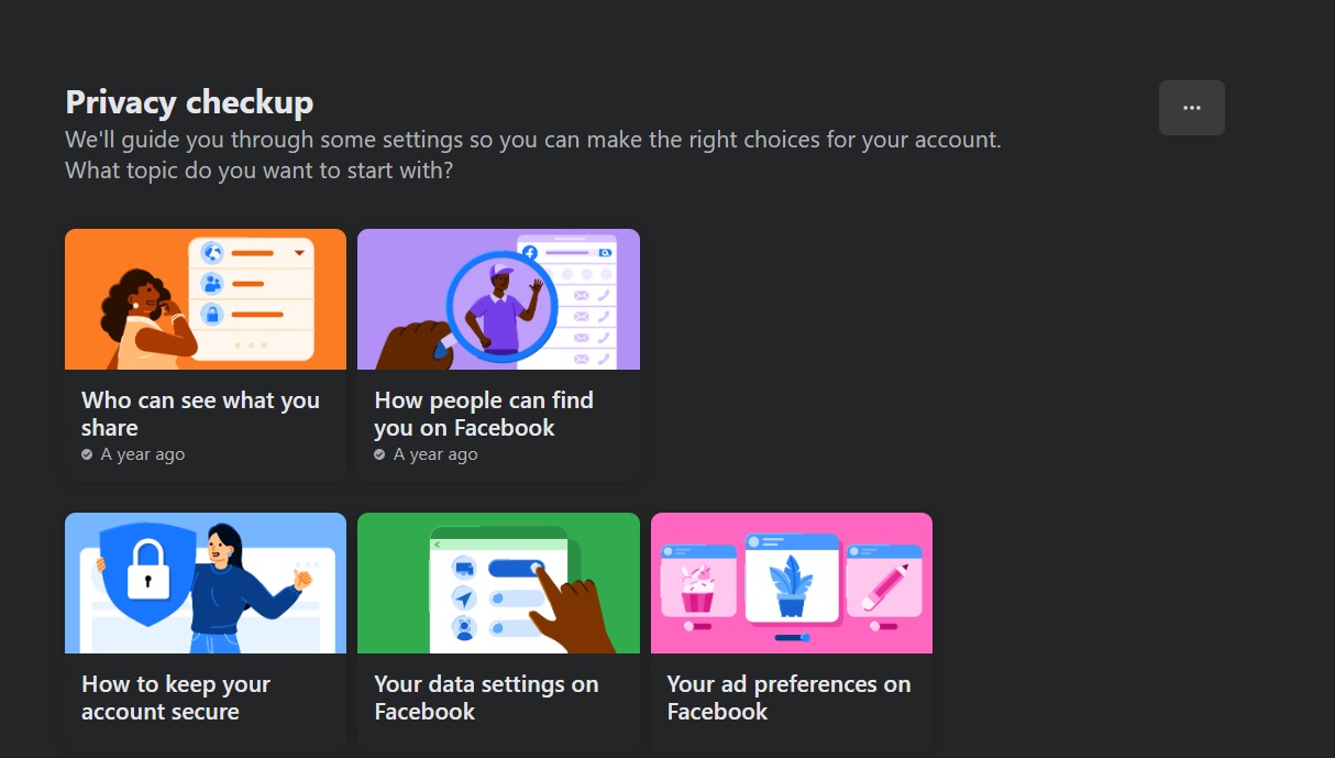 Facebook Privacy Checkup
