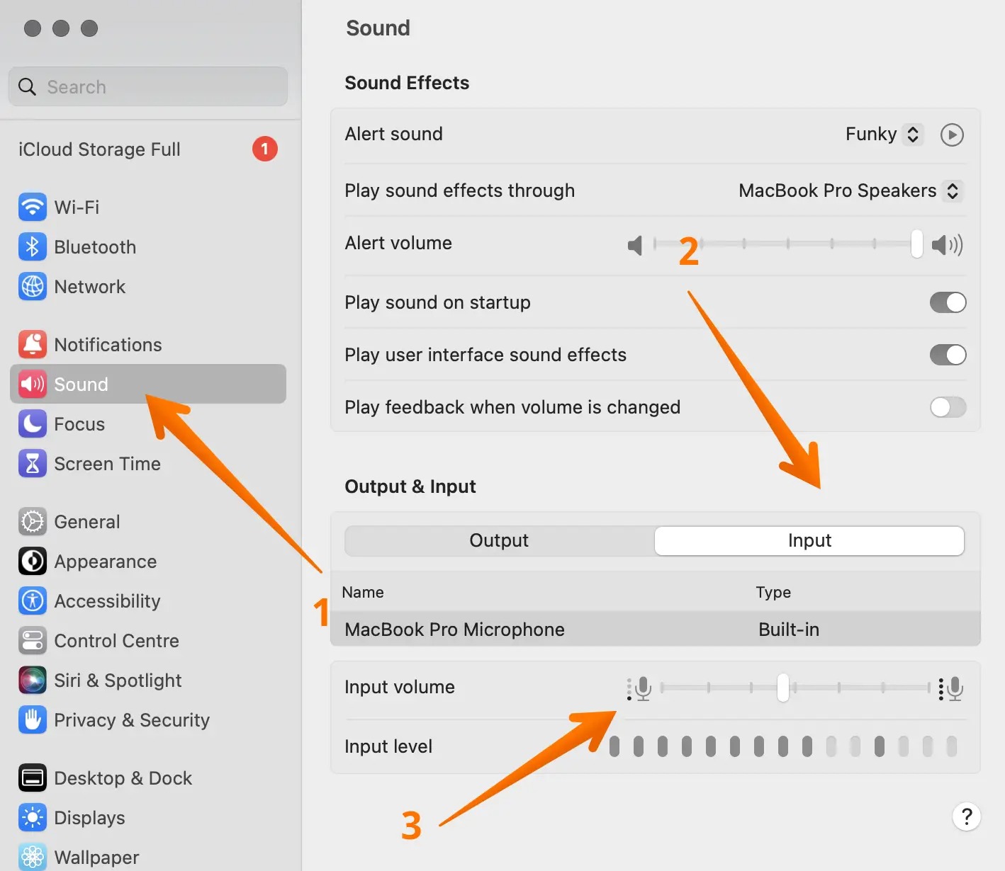 Increase Input Audio Level macOS