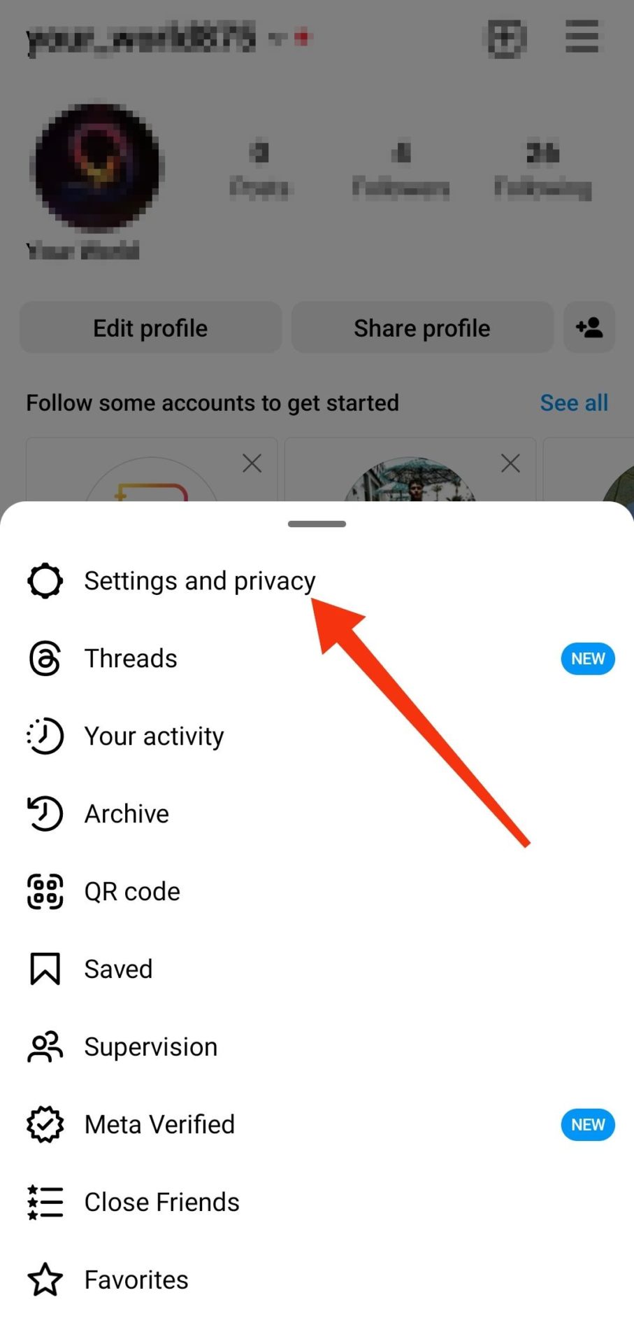 Open Instagram Account Settings Privacy