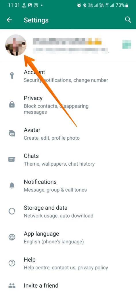 Open Profile Picture on Whatsapp