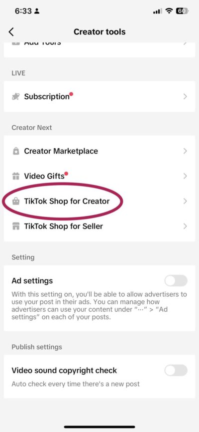 TikTok Shop For Creator