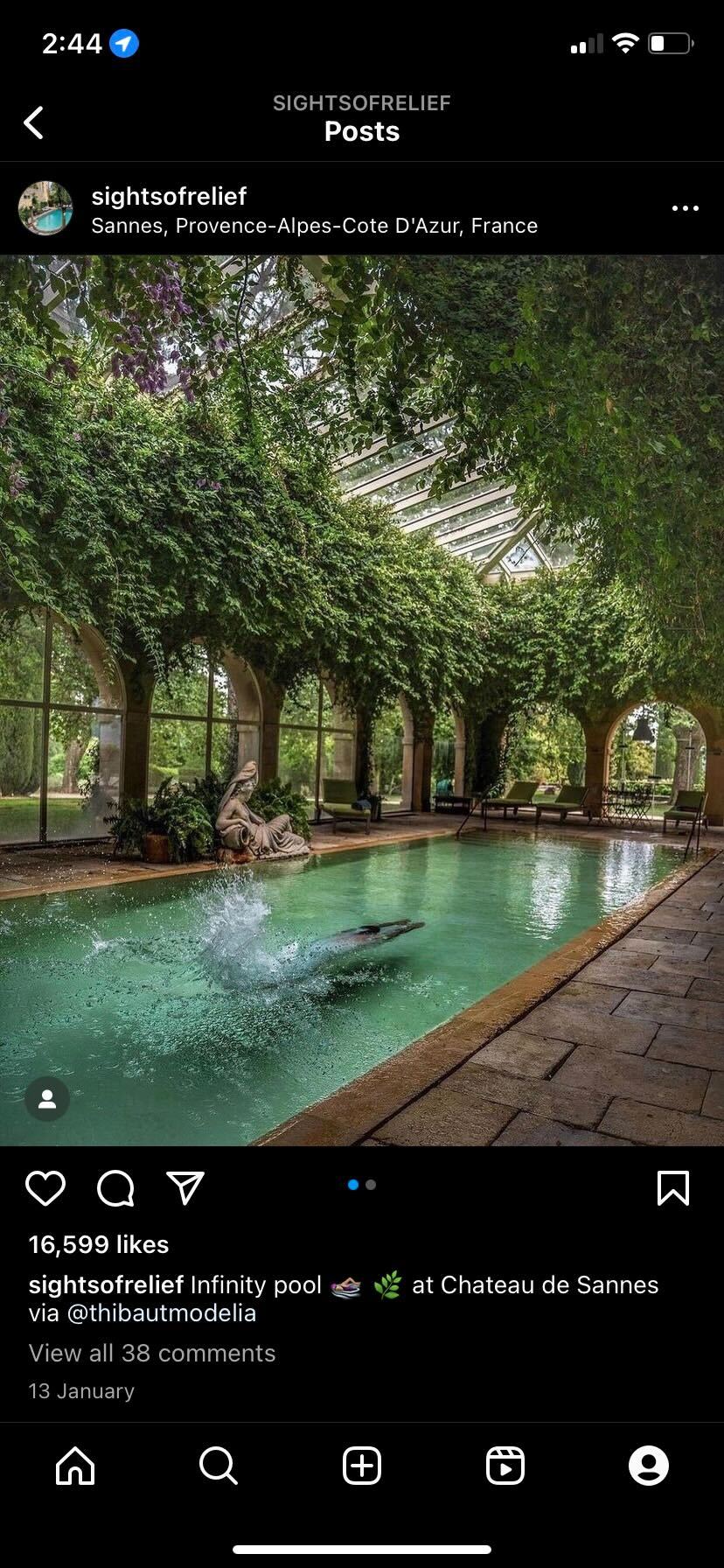 A carousel Instagram post