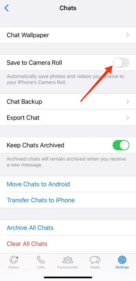 iPhone Save To Camera Roll Is Disabled
