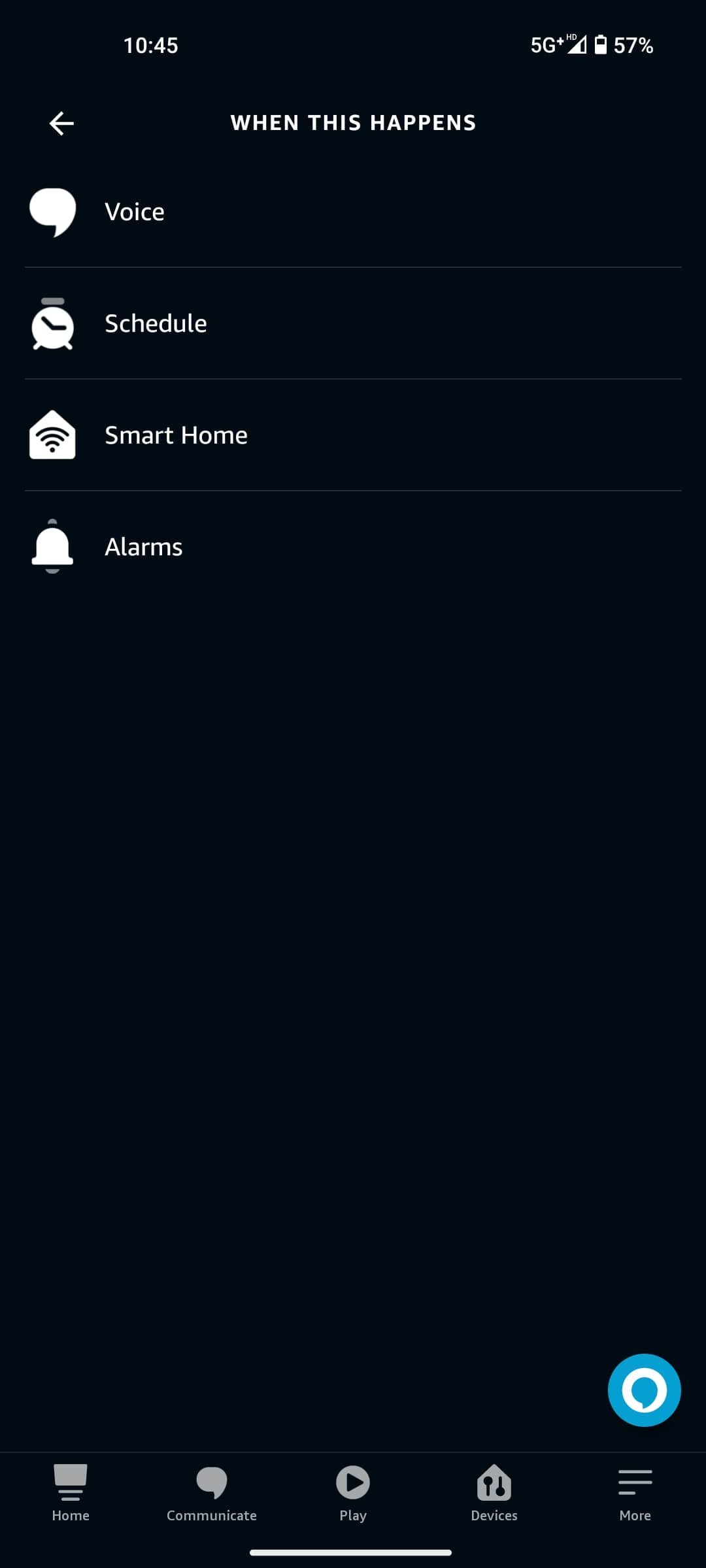 Alexa Alarm schedule