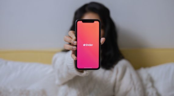 Tinder app on iPhone