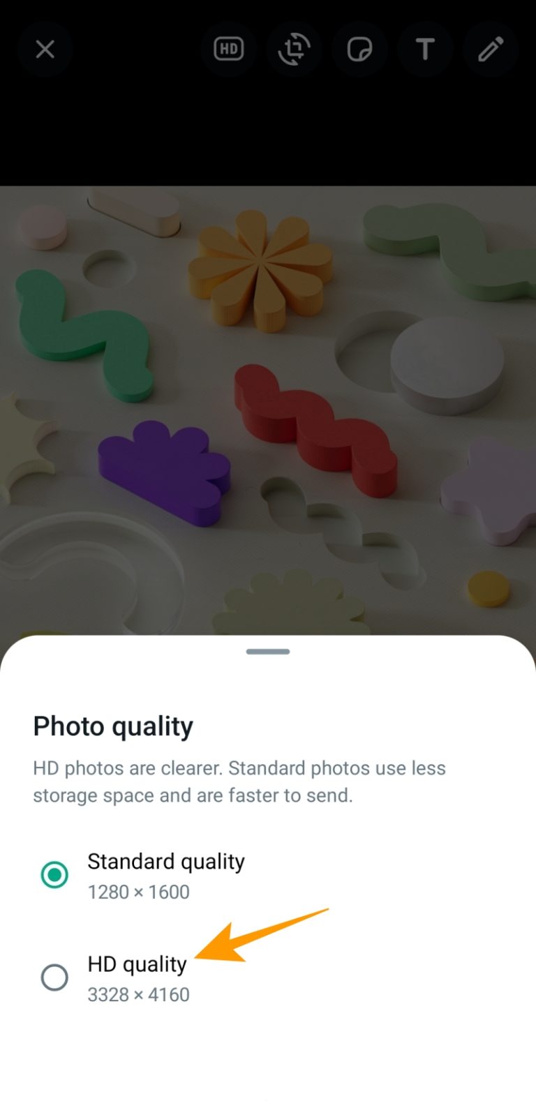 how to send.high resolution photos.through email