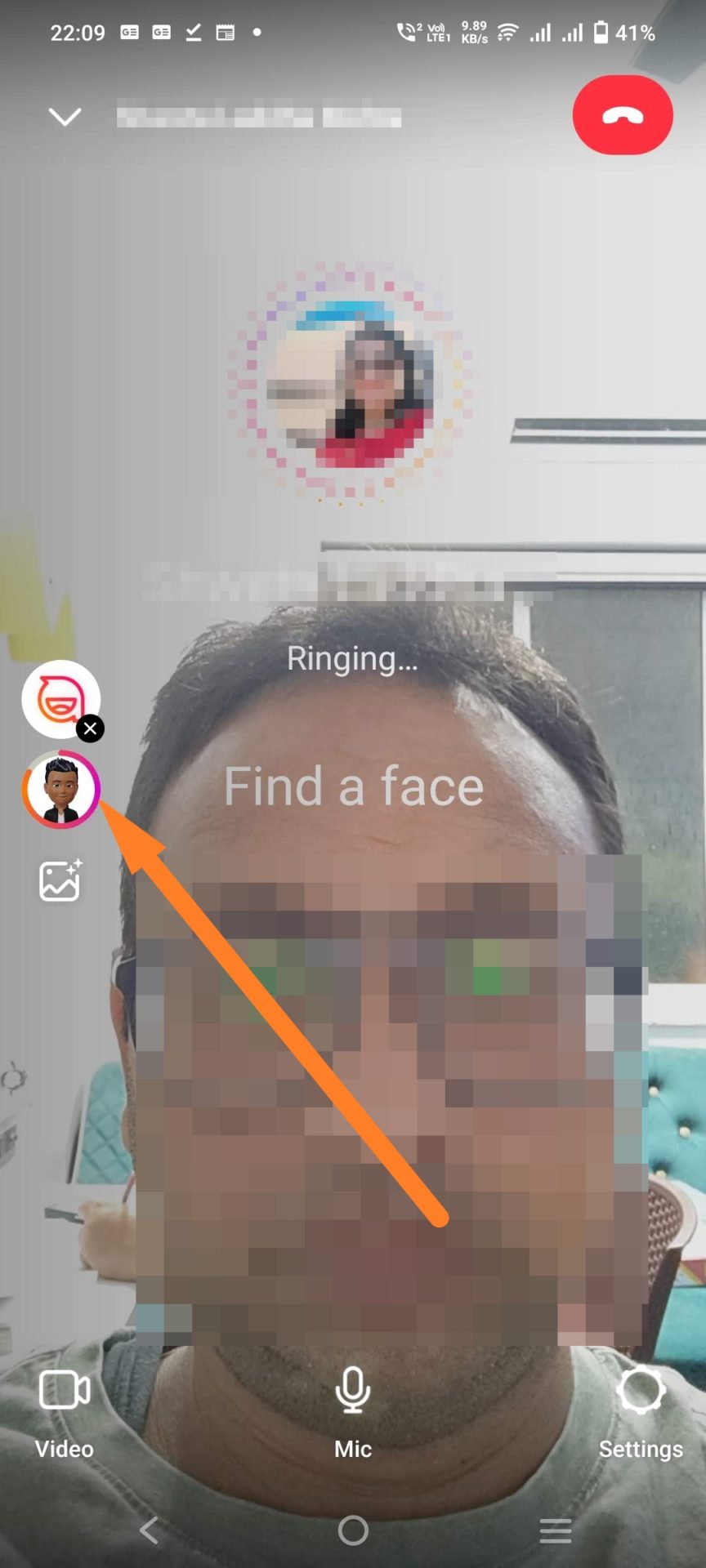 Instagram Video Calling Using Avatar