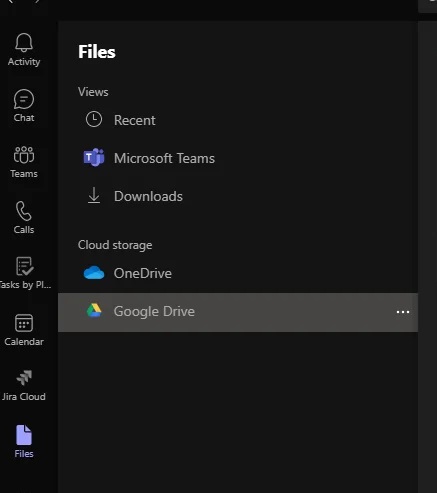 Microsoft Teams on Google Drive