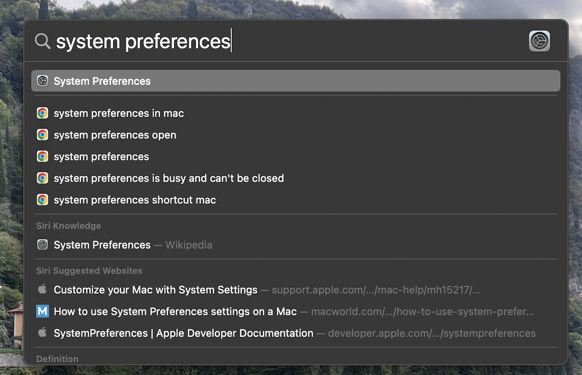 Open System Preferences macOS