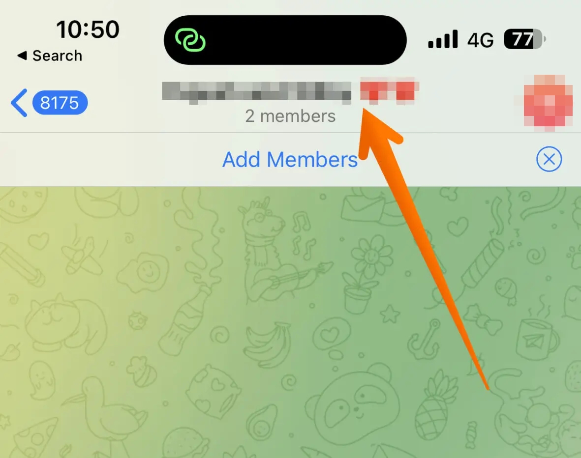 Open Telegram Group Settings