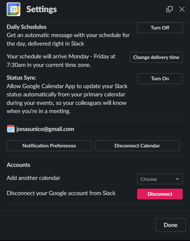 Slack Status Sync