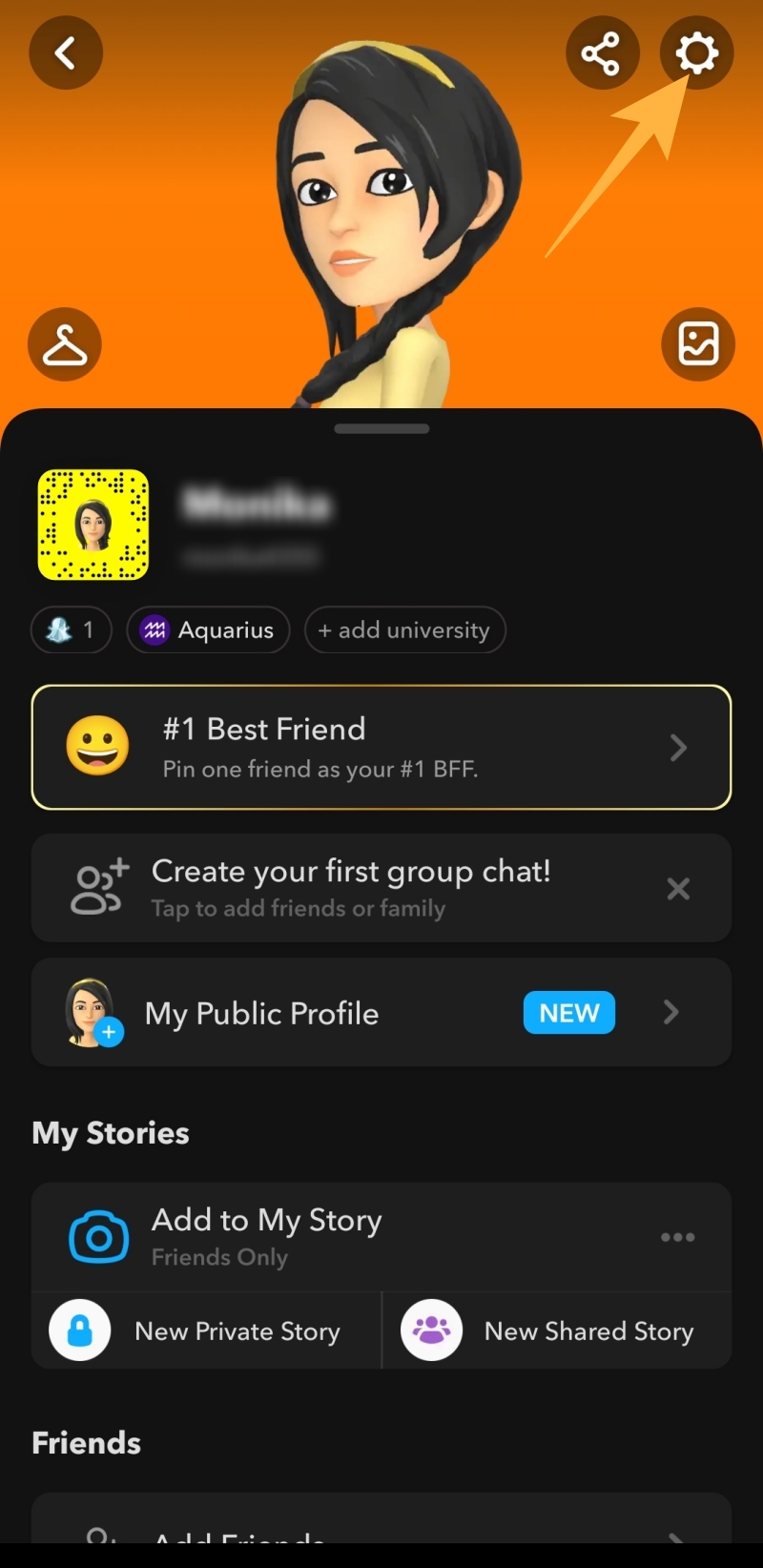 Your Snapchat profile