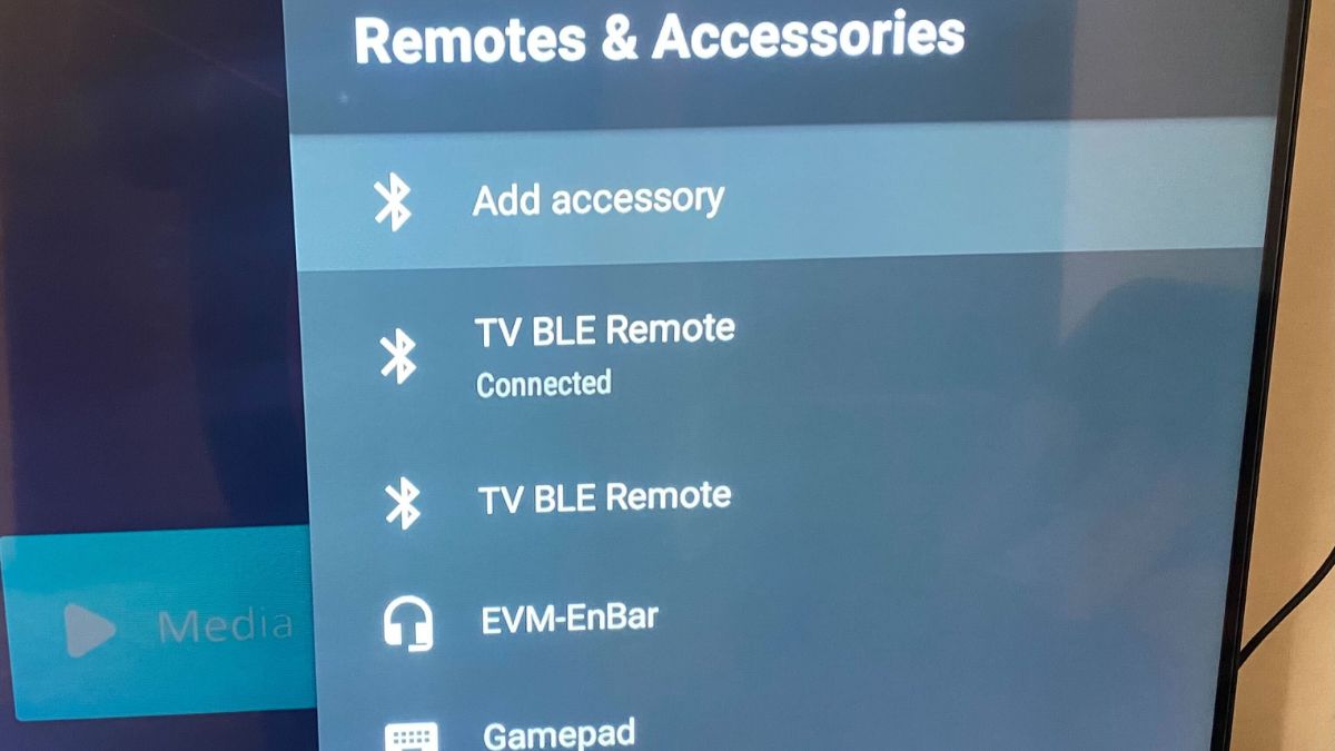 Android TV Remotes & Accessories setting