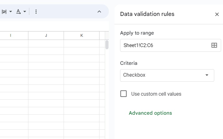 Data Validation Rules