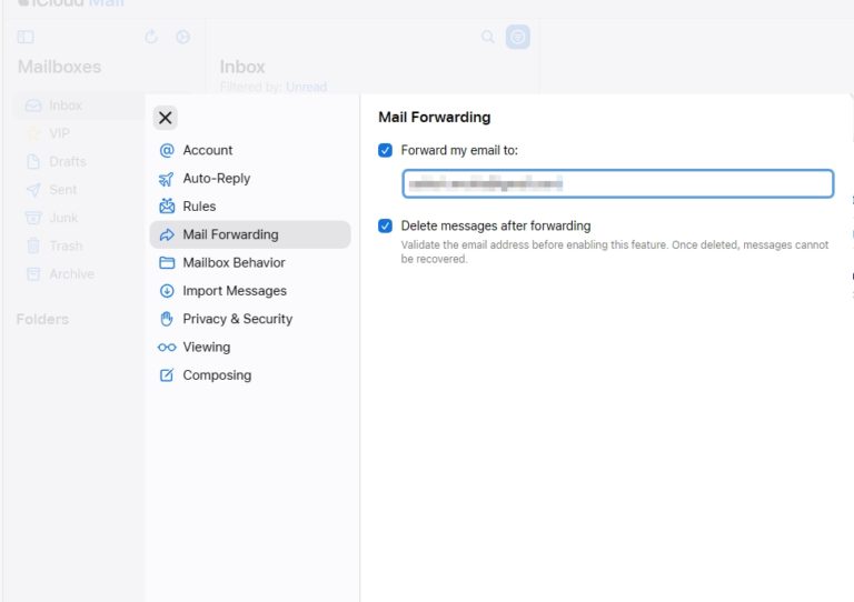 how to forward icloud email to gmail on iphone